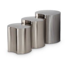 Dimple Silver End Table
