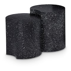 Dimple Black End Table