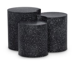Dimple Black End Table