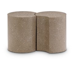 Dimple Taupe End Table