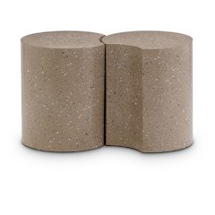 Dimple Taupe End Table