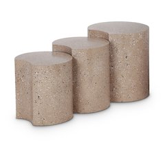 Dimple Taupe End Table
