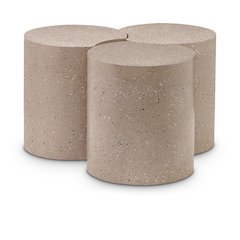 Dimple Taupe Coffee Table