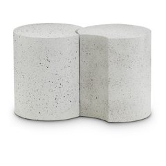 Dimple White End Table