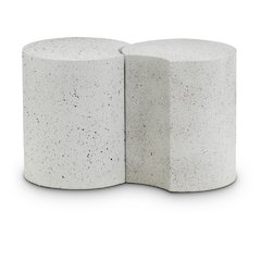 Dimple White End Table