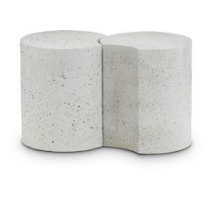Dimple White End Table