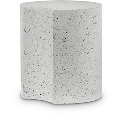Dimple White End Table