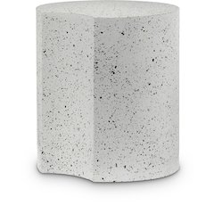 Dimple White End Table