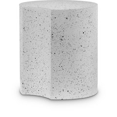 Dimple White End Table