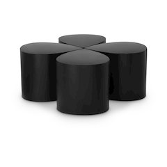Petal Black Coffee Table