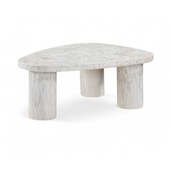 Teramo White Concrete Indoor/Outdoor Coffee Table
