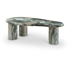 Sassari Green Marble Finish Concrete Coffee Table