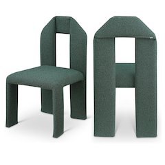 Bennett Green Boucle Fabric Dining Chair, Set of 2