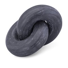 Knot Black Marble Decorative Knot
