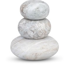 Pumpkin Brown Marble 3pc. Decorative Object