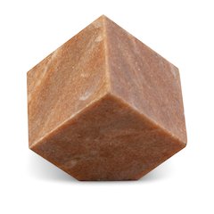Block Pink Marble Decorative Cube