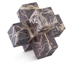 Jack Cherry Marble Decorative Jack Object