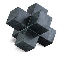 Jack Green Marble Decorative Jack Object