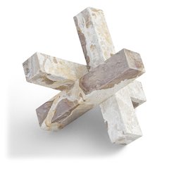 Stix Beige Marble Decorative Object