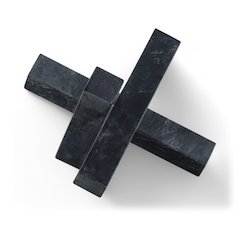 Stix Black Marble Decorative Object