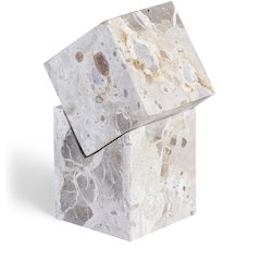 Quad Beige Marble Decorative Cube