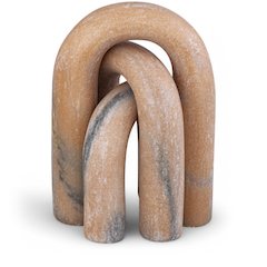 Arco Pink Marble 3pc. Decorative Object