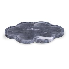 Rimini Black Clover Shaped Marble Tray