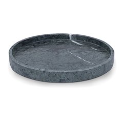 Barletta Green Round Marble Tray