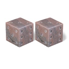 Dice Pink Marble Decorative Dice