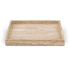Barletta Beige Square Travertine Tray