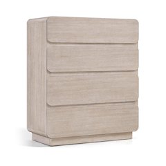 Adagio Natural Solid Wood And Oak Veneer Chest