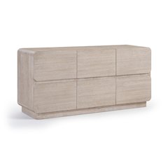 Adagio Natural Solid Wood And Oak Veneer Dresser