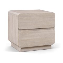 Adagio Natural Solid Wood And Oak Veneer Nightstand