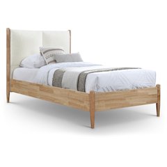 Arbor Cream Fabric Twin Bed