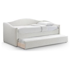 Arlo Cream Boucle Fabric Upholstered Twin Daybed
