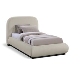 Vaughn Beige Twin Bed