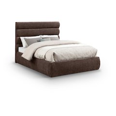 Adam Brown Chenille Fabric Full Bed