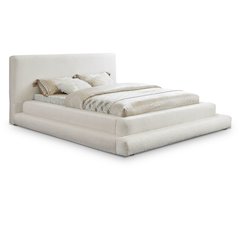 Dane Cream Teddy Fabric Full Bed