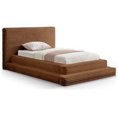 Drew Saddle Corduroy Fabric Twin Bed