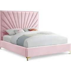 Eclipse Pink Velvet Full Bed