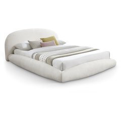 Genesis Cream Teddy Fabric King Bed
