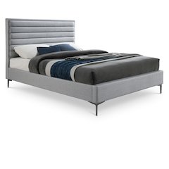Hunter Grey Linen Textured Full Bed