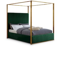 Jones Green Velvet King Bed