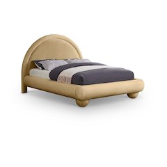 Madrid Camel Velvet Full Bed