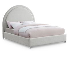 Milo Cream Fabric King Bed