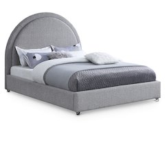 Milo Grey Fabric Queen Bed