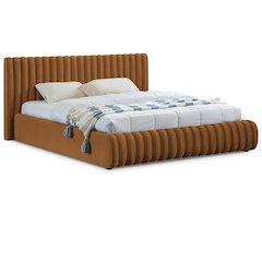 Nico Saddle Velvet King Bed
