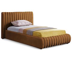 Nico Saddle Velvet Twin Bed