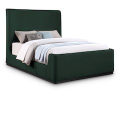 Oliver Green Boucle Fabric King Bed