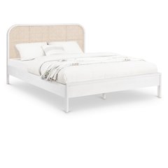 Siena White Ash Wood King Bed